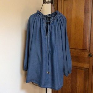 NWT Alex and Parker Loose Boho Blue Size L